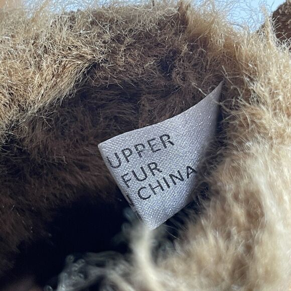 J/slides Nia Womens Waterproof Suede Bootie Size 8M Brown Faux Fur WORN ONCE - Picture 12 of 13